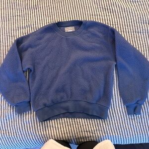 Everlane Renew Blue Fleece Sweatshirt